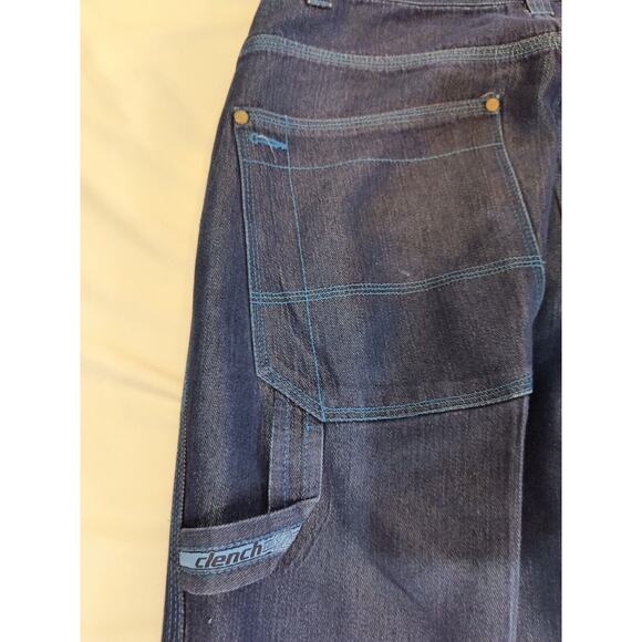 VNT CLENCH 701 JEANS Denim 36x32/31(See Pics)Baggy Carpenter Wide Skater Style - Picture 8 of 16